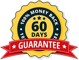 60-day money-back guarantee seal