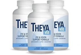 TheyaVue eye and vision support supplement — three-bottle pack